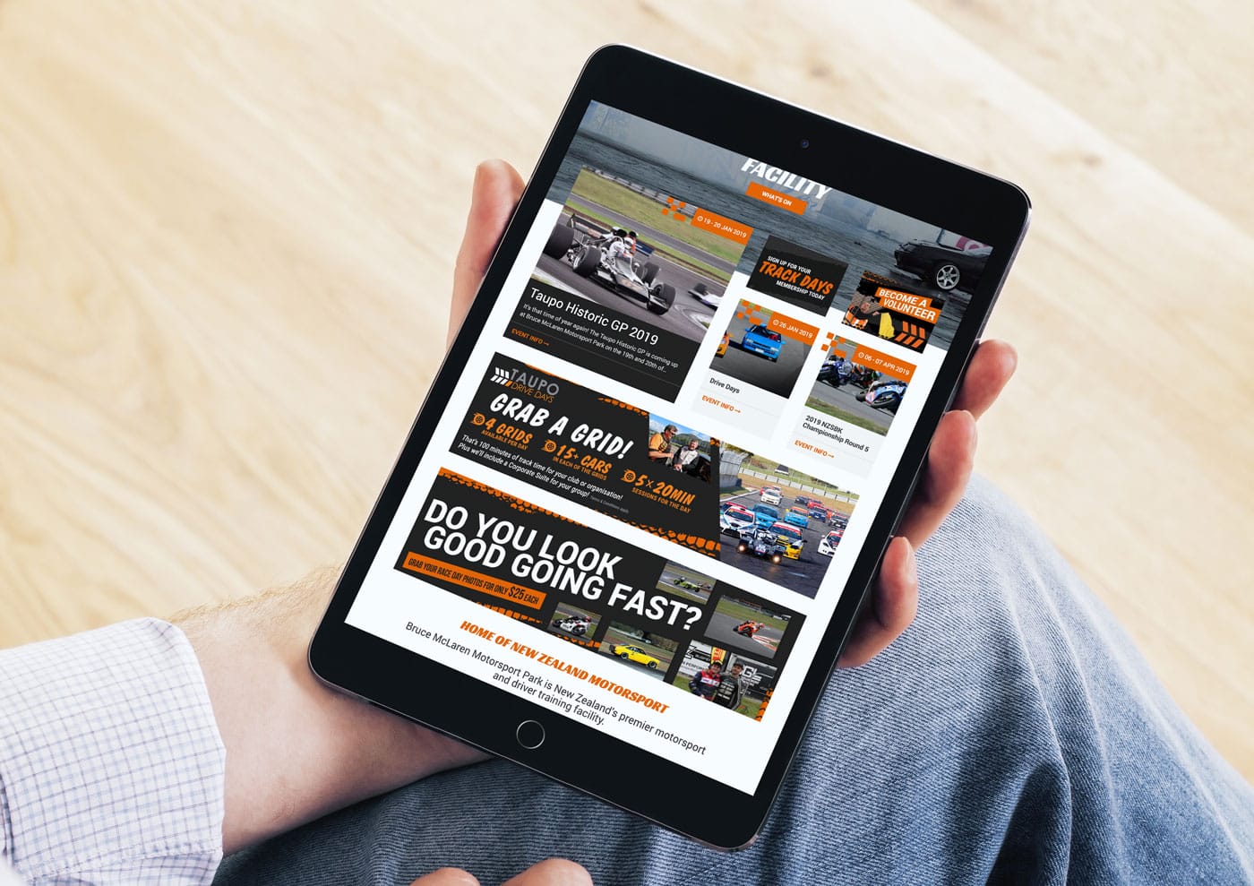 Bruce McLaren Motorsport Park, Web Design & Development, ninetyblack