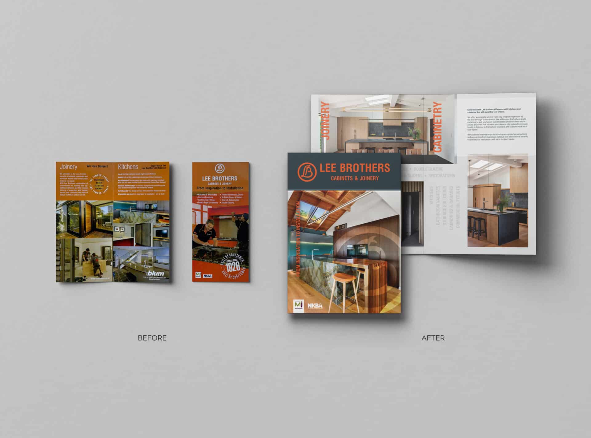 Lee Brothers Brochure Before and After