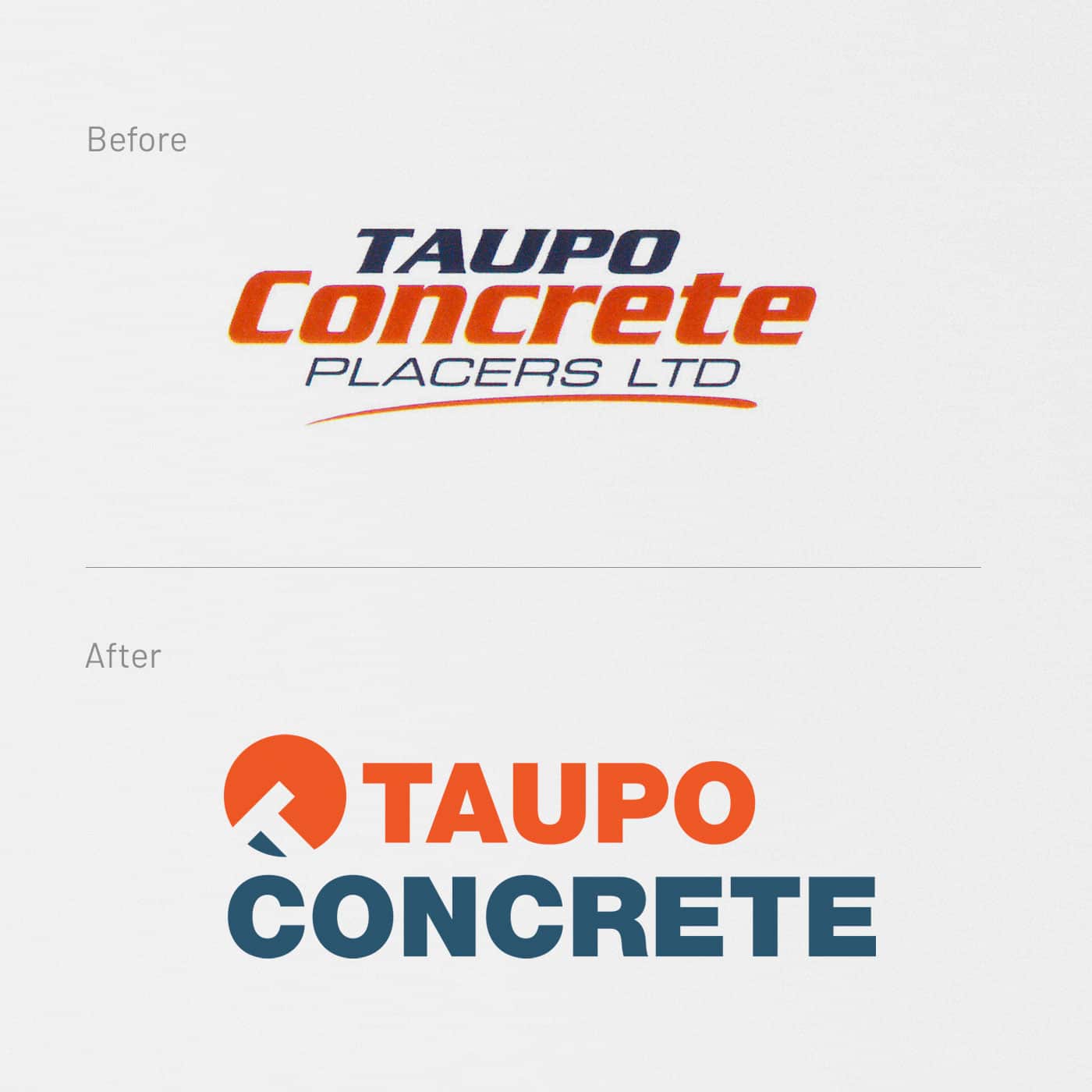 Taupo Concrete, Logo Design, Graphic Design, ninetyblack
