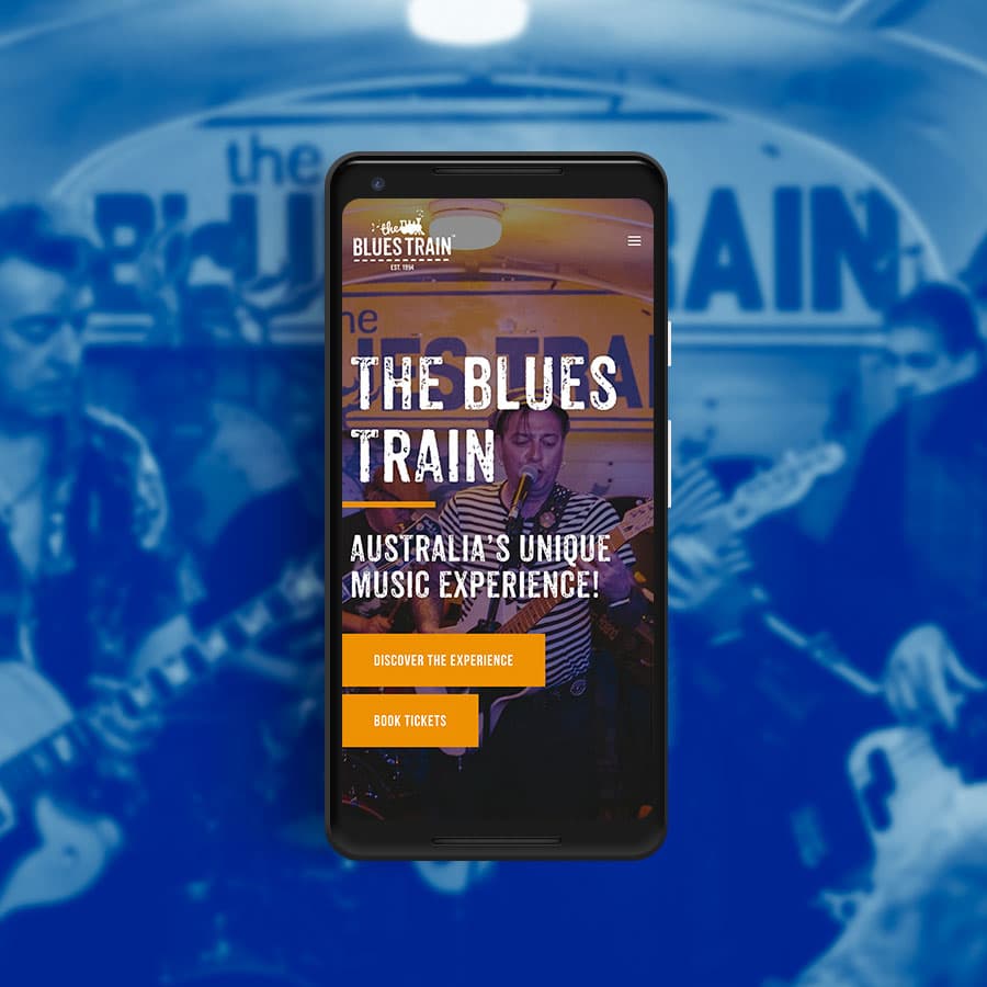 The Blues Train App, Website Applications, ninetyblack