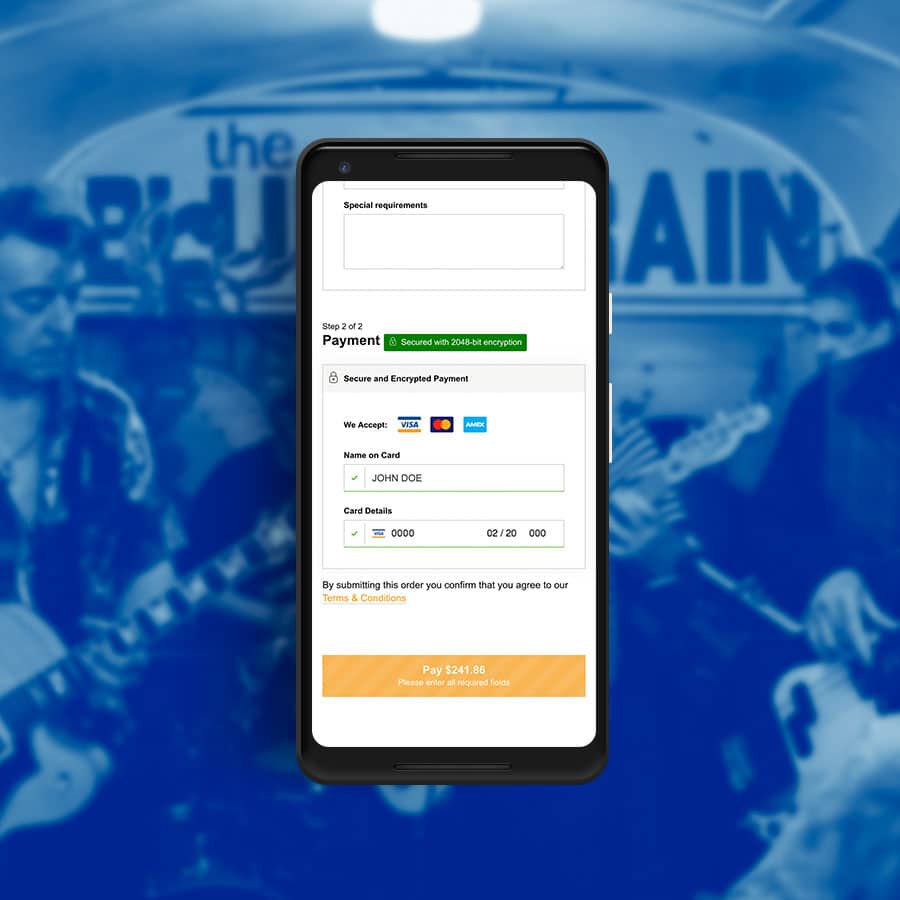 The Blues Train App, Website Applications, ninetyblack