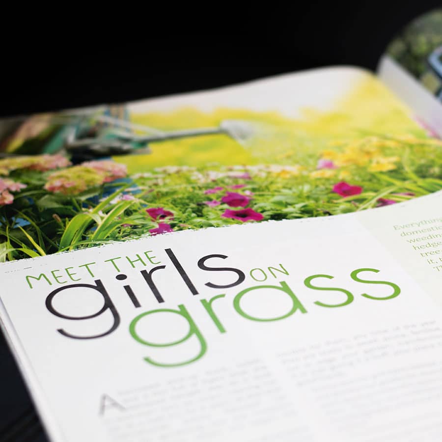 Girls on Grass, Advertising & Publishing, ninetyblack